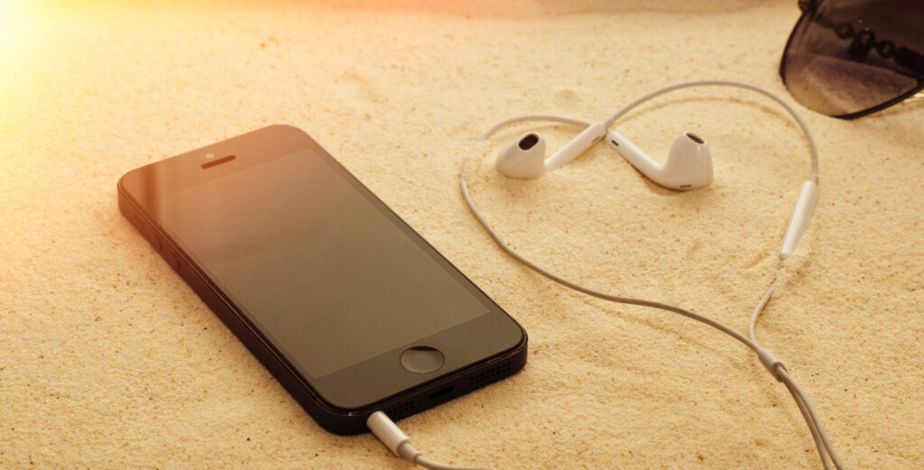 iPhone in sun