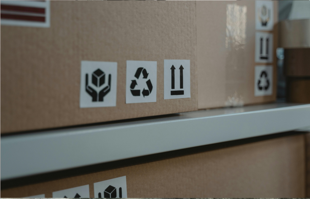A recycling symbol overlaid on a battery pack