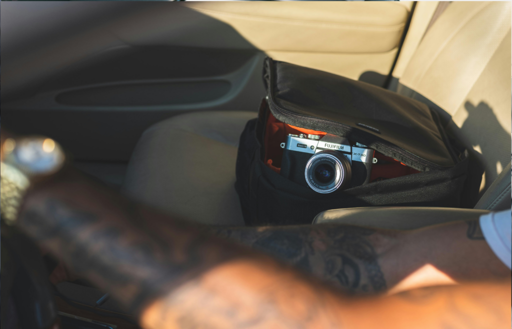 A Digital camera in car with Driver
