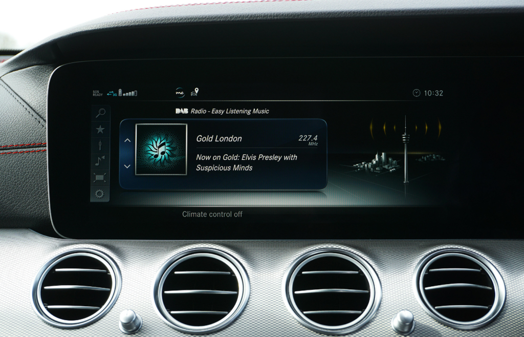 Black Car Stereo with Bluetooth