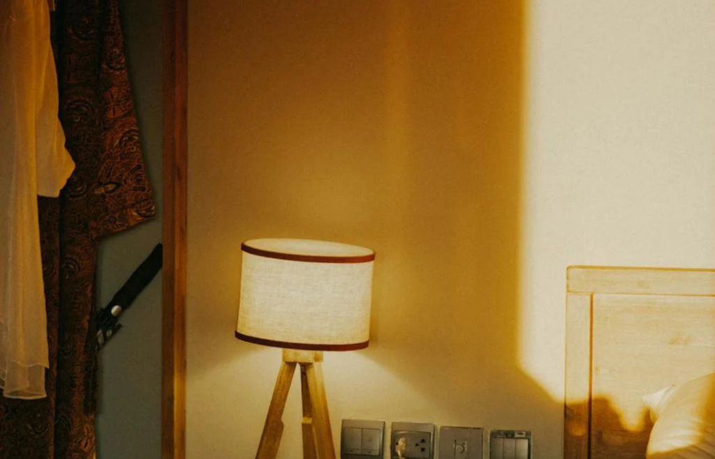 Soft morning light from a lamp or sunrise simulator