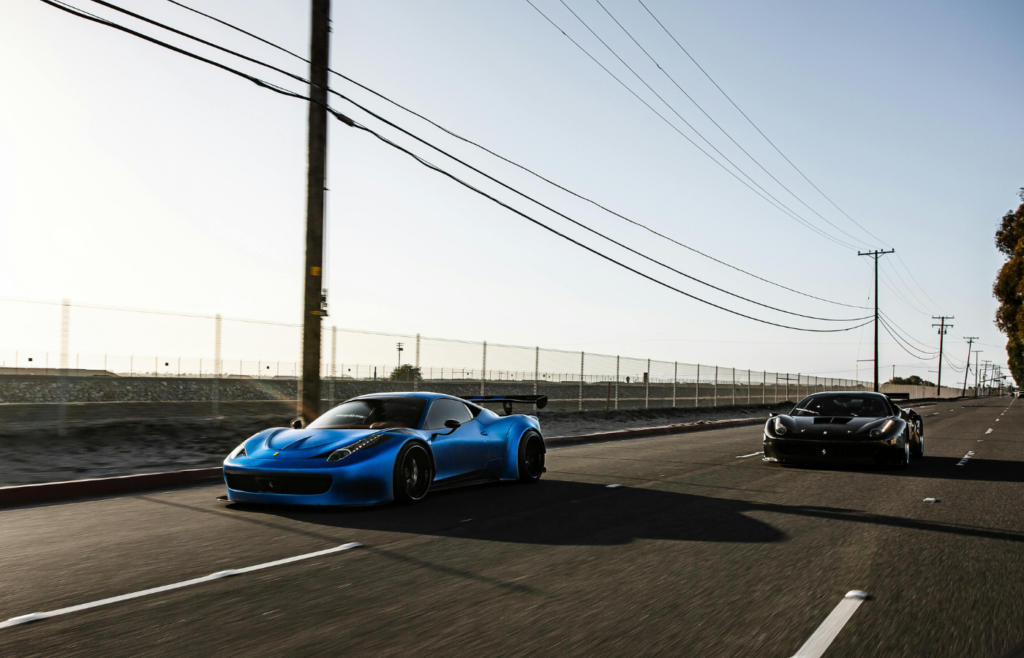 Fast Cars on Road