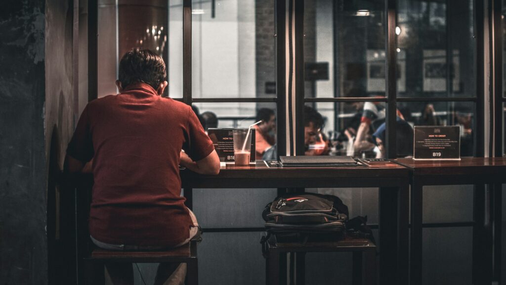 eating lunch alone