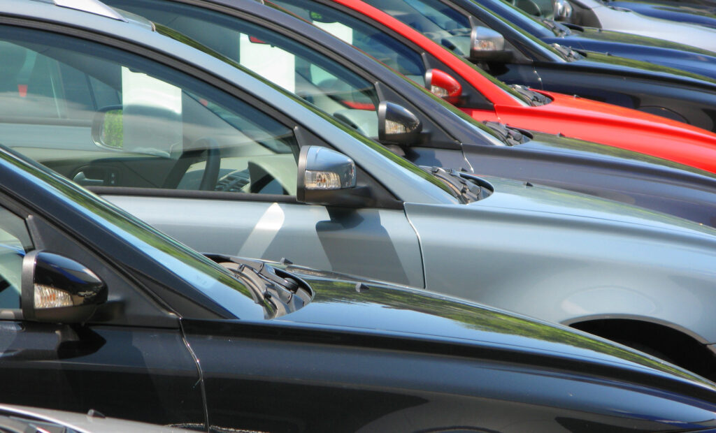 Row of cars